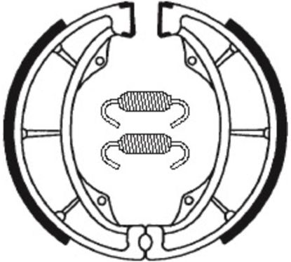 Mâchoires de frein TECNIUM Street/Off-Road/Quad organique - BA183