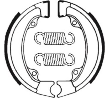 Mâchoires de frein TECNIUM Scooter/Street organique - BA011