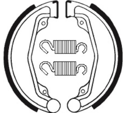 Mâchoires de frein TECNIUM Street/Quad organique - BA023