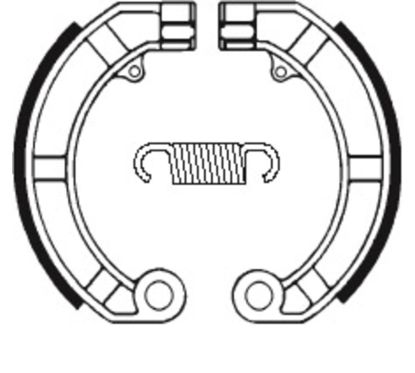 Mâchoires de frein TECNIUM Scooter organique - BA146