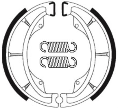 Mâchoires de frein TECNIUM Scooter organique - BA202