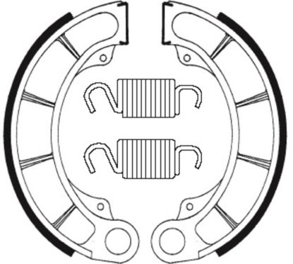 Mâchoires de frein TECNIUM Scooter organique - BA198