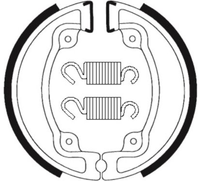 Mâchoires de frein TECNIUM Scooter organique - BA203