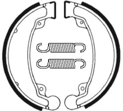 Mâchoires de frein TECNIUM Scooter/Street/Quad organique - BA069