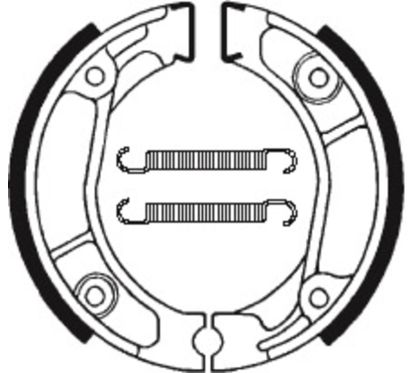 Mâchoires de frein TECNIUM Scooter/Street/Off-Road/Quad organique - BA013