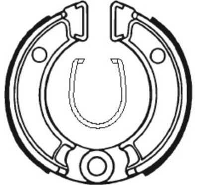 Mâchoires de frein TECNIUM Scooter/Street/Off-Road organique - BA010