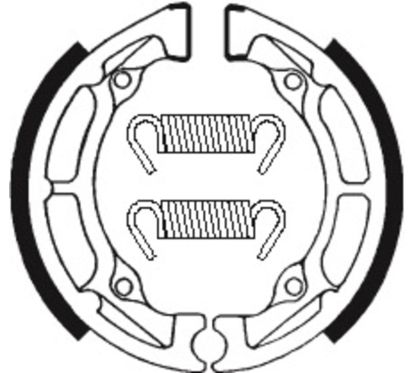 Mâchoires de frein TECNIUM Scooter/Street/Off-Road/Quad organique - BA020