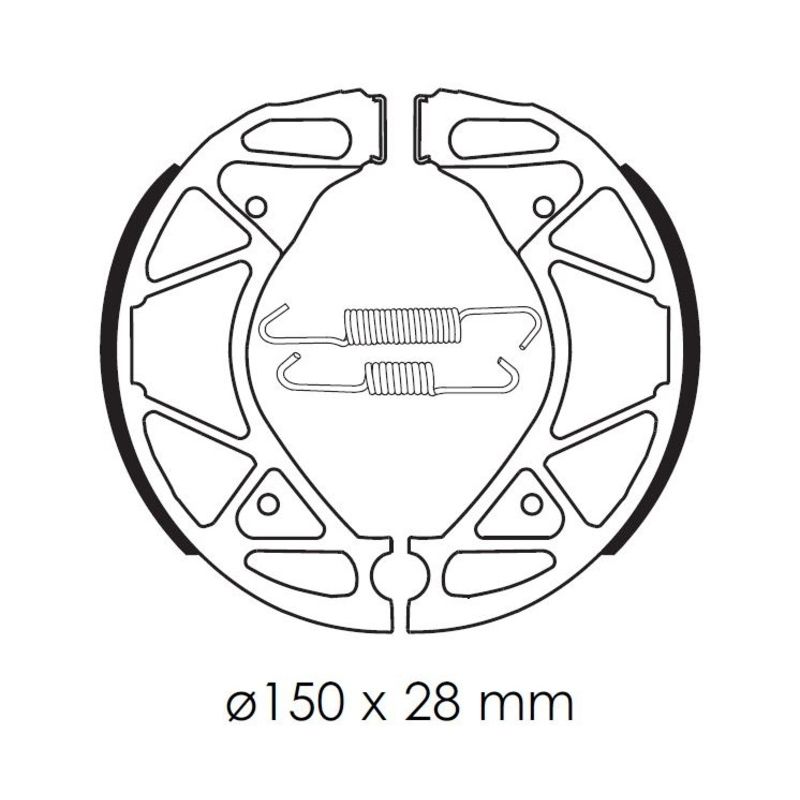 Mâchoires de frein TECNIUM Scooter organique - BA209