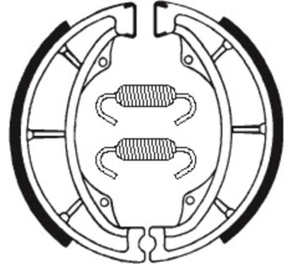 Mâchoires de frein TECNIUM Scooter/Street/Off-Road/Quad organique - BA014