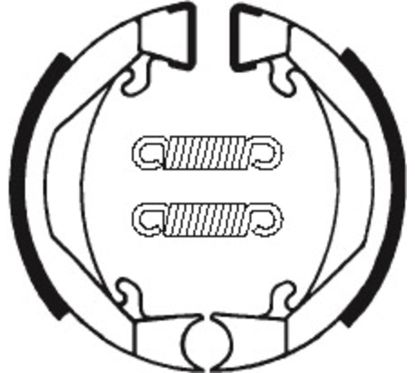 Mâchoires de frein TECNIUM Scooter/Street/Off-Road organique - BA074