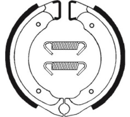Mâchoires de frein TECNIUM Scooter/Quad organique - BA101