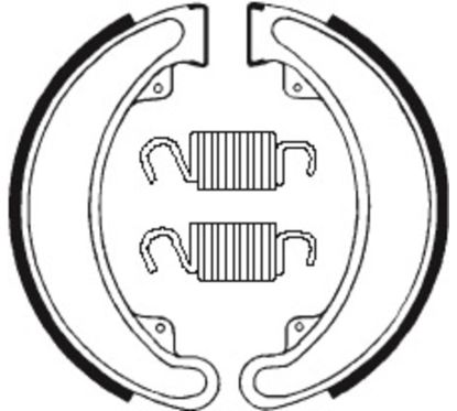 Mâchoires de frein TECNIUM Street/Quad organique - BA024