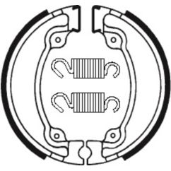 Mâchoires de frein TECNIUM Street/Off-Road organique - BA026