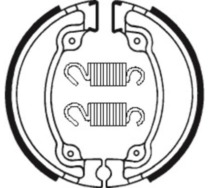 Mâchoires de frein TECNIUM Street/Off-Road organique - BA026
