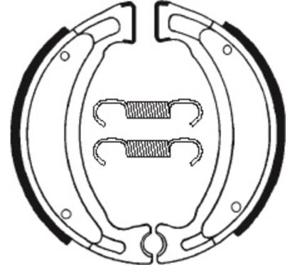 Mâchoires de frein TECNIUM Scooter/Street/Off-Road/Quad organique - BA028