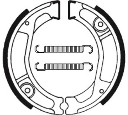 Mâchoires de frein TECNIUM Street organique - BA029