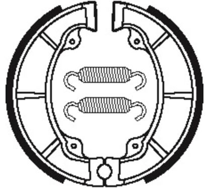 Mâchoires de frein TECNIUM Street/Quad organique - BA038