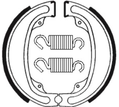 Mâchoires de frein TECNIUM Street/Off-Road organique - BA031