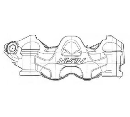 Etrier de frein 4 pistons radial NISSIN - gauche