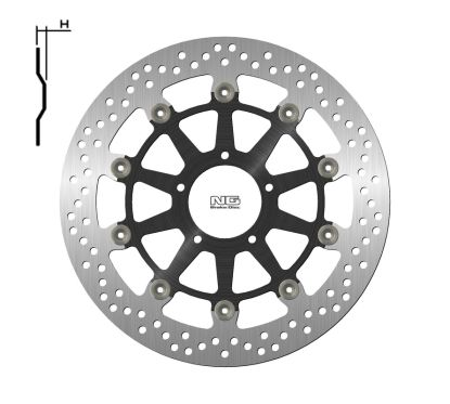 Disque de frein NG BRAKES rond flottant
