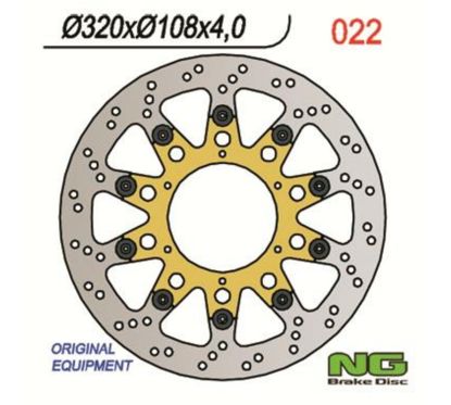 Disque de frein NG BRAKES rond flottant