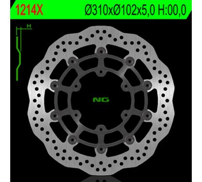 Disque de frein NG BRAKES pétale flottant