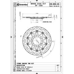 Paire de disques de frein BREMBO UPGRADE - SUPERSPORT - 208B85969