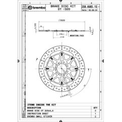 Paire de disques de frein BREMBO UPGRADE - T-DRIVE - 208A98515