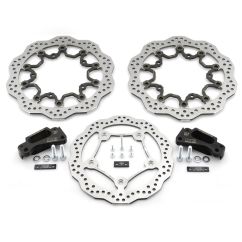 Kit disque de frein Oversize NG BRAKES pétale flottant - T-Max 530 Axial