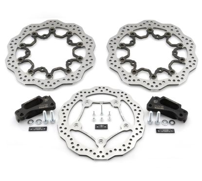 Kit disque de frein Oversize NG BRAKES pétale flottant - T-Max 530 Axial