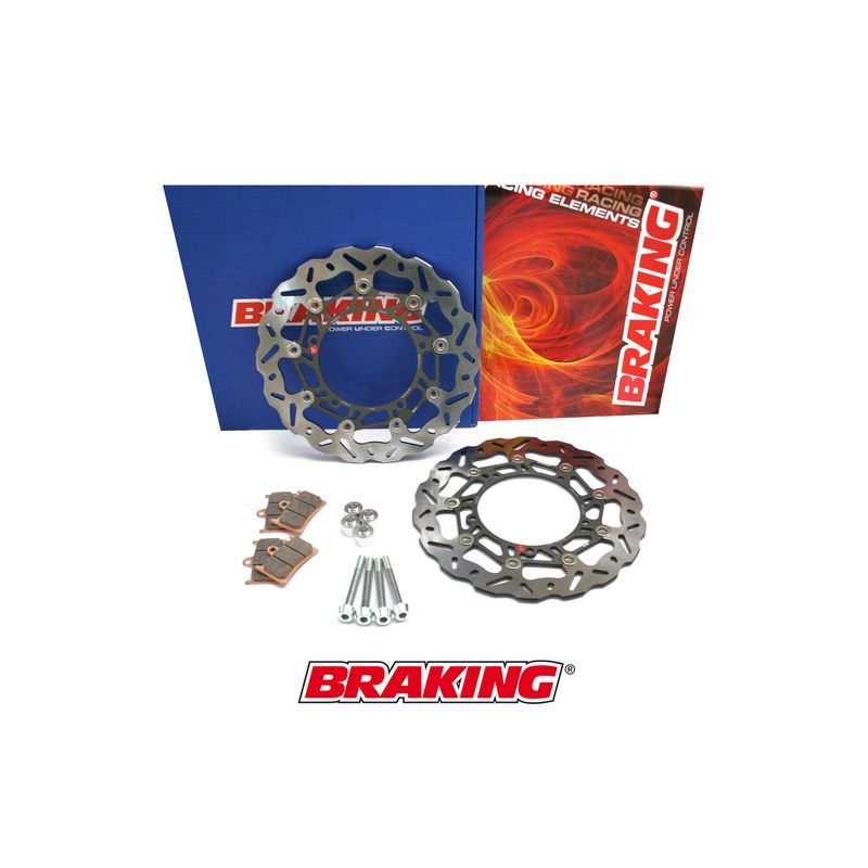 Kit Disque de frein Oversize BRAKING Wave flottant - 300 OKWK10
