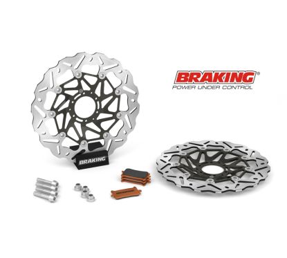 Kit Disque de frein Oversize BRAKING Wave flottant - 320 OKWK12