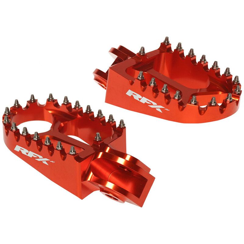 Repose-pieds RFX Pro Series aluminium CNC - orange