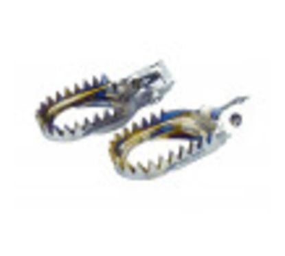 Reposes-pieds SCAR titane anti-boue