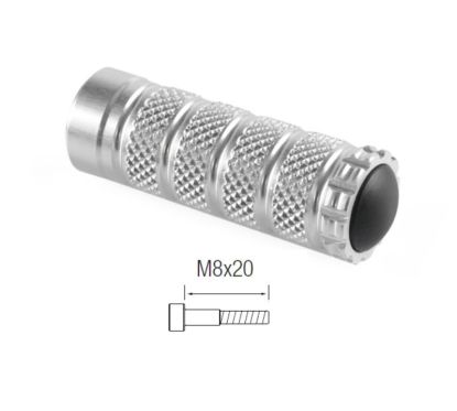 Repose-pieds LIGHTECH M8x20 argent