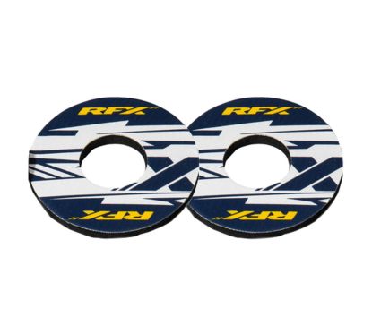 Paire de donuts de poignée RFX sport (X Bleu/Jaune)