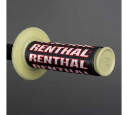 Protège-poignées RENTHAL Clean Grips noir/rouge