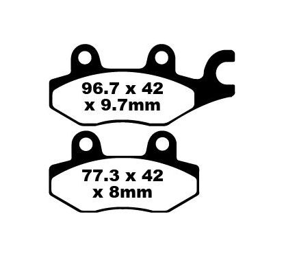 Plaquettes de frein en métal fritté renforcées série R