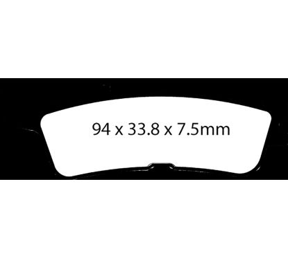 Plaquettes de frein frittées "R" longue durée