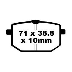 Plaquettes de frein organiques série FA