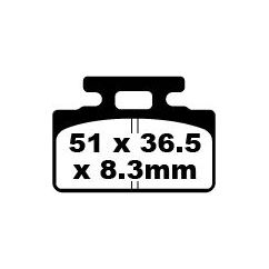 Plaquettes de frein organiques scooter série SFA