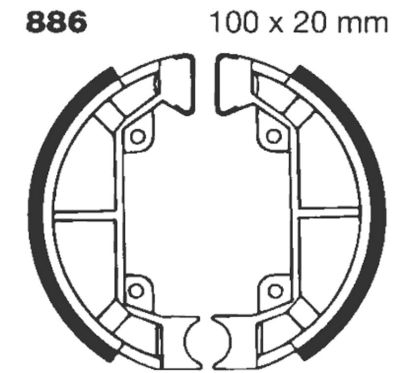 Mâchoires de frein standard