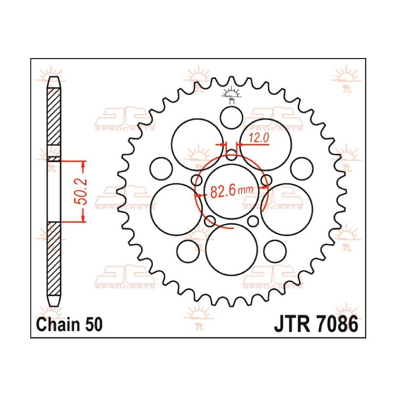 Couronne arrière acier