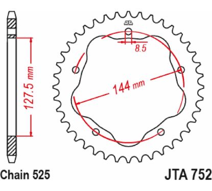 Couronnes arrière en aluminium