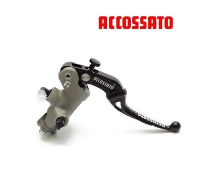 Maître cylindre Frein 16mm ACCOSSATO - Forgé avec levier repliable