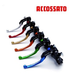 Maître cylindre Black édition Frein 16mm ACCOSSATO - Forgé avec levier repliable