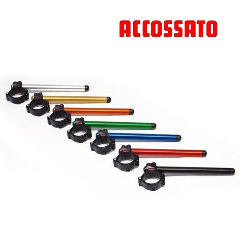 Demi guidon ACCOSSATO NOIR Endurance sur charnière - 10°