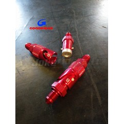 Coupleur Rapide Durite Aviation - ALU - NOIR/TITANE - MALE/MALE - GOODRIDGE ( qté 1 ) 