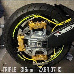 Platine Triple - ZX6R 636 98-04 - ZX9R 98-03