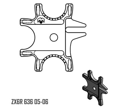 Platine Triple - ZX6R 636 05-06